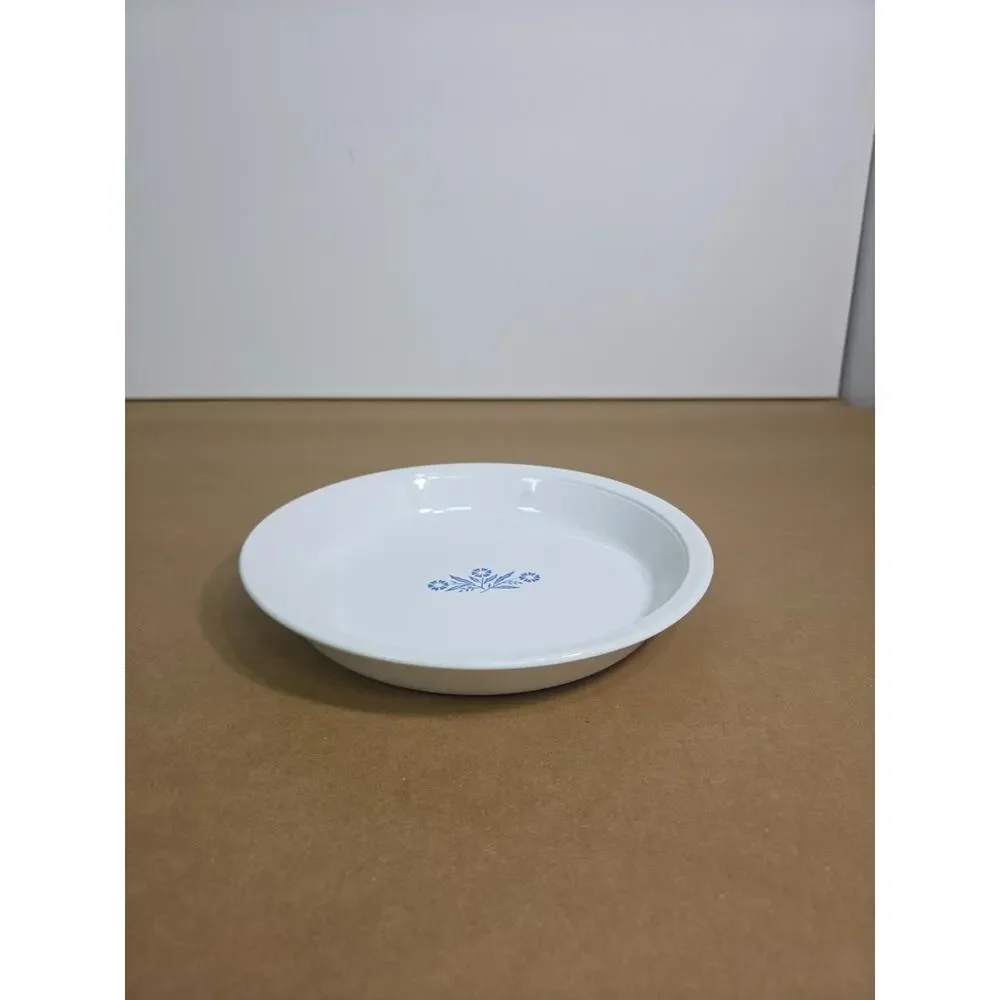 Vintage Corning Ware Cornflower Blue 9 Inch Pie Plate P-309 Pyroceram